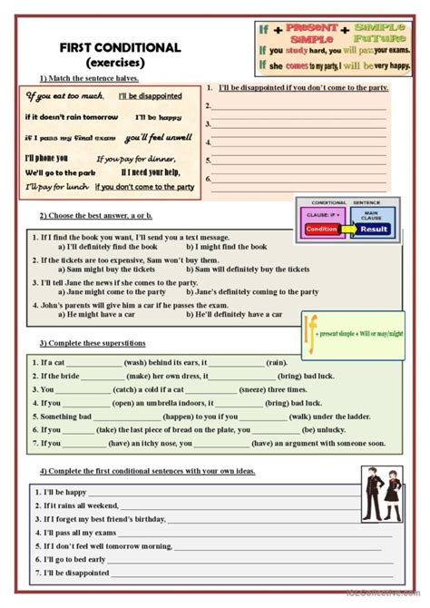 First Conditional (exercises) gramma…: English ESL worksheets pdf & doc