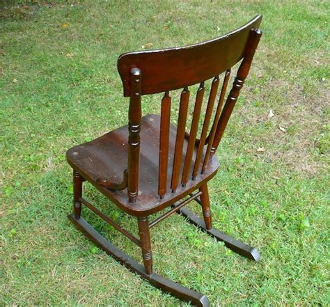 Antique Nursing Rocking Chair ~ Handsome Victorian Style Cane Rocker ...