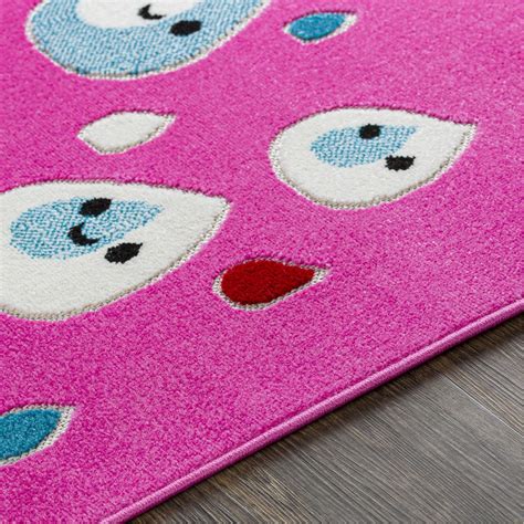 Shop Kindergarten Rug in Bright Pink, White, Sky Blue, Bright Red ...