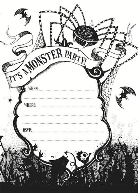 Scary Halloween Party Invitations