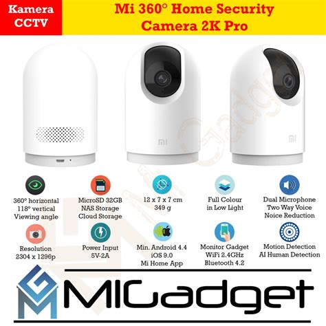 Xiaomi Kamera CCTV Mi 360° Home Security Camera 2K Pro – Mi Gadget Malang