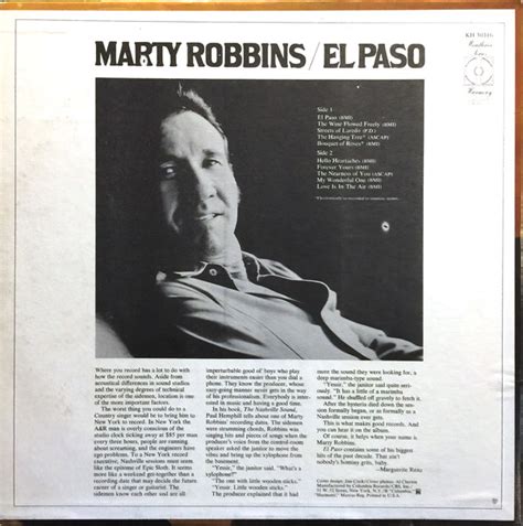 Marty Robbins - El Paso - Used Vinyl - High-Fidelity Vinyl Records and Hi-Fi Equipment Hollywood ...