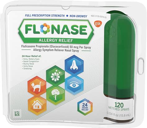 Flonase Spray nasal para alivio de alergias medicina para alergias sin ...