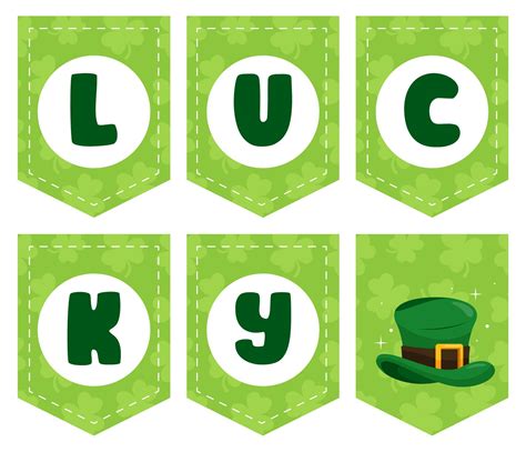 6 Best St. Patrick's Day Banner Printable PDF for Free at Printablee | Printable banner, Free ...