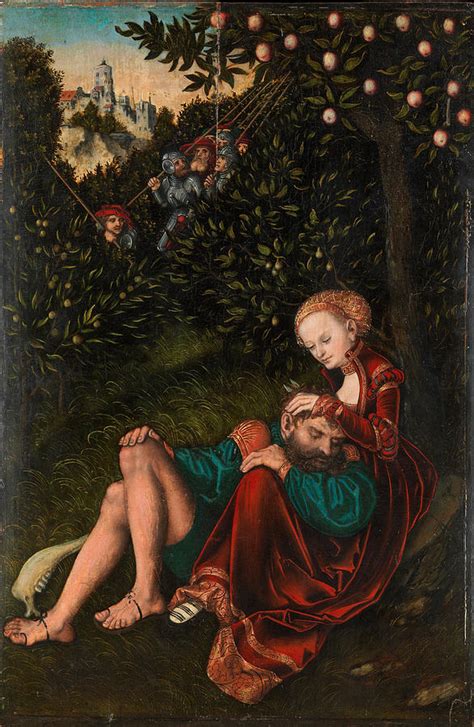 Samson and Delilah #8 Painting by Lucas Cranach the Elder - Fine Art ...