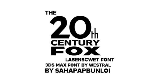 The 20th Century Fox Laserscwet Font by Sahapapbunloi on DeviantArt