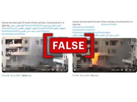 Video of Syrian army tanks being destroyed in Damascus falsely linked ...