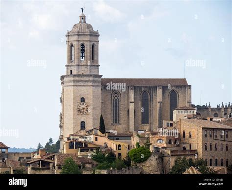 Cathedral of Saint Mary of Girona, or Girona Cathedral, girona, Spain Stock Photo - Alamy