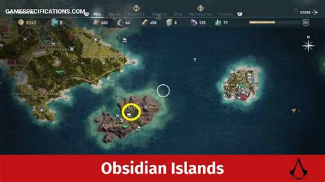 Assassin's Creed Odyssey Obsidian Island Locations And Quests - Game Specifications