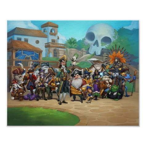 Pirate101 Skull Island Roster Poster | Zazzle | Custom posters, Poster ...