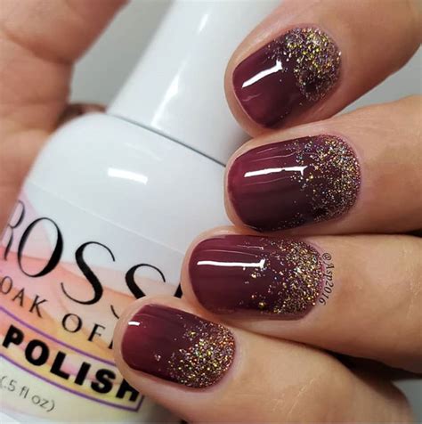 70 Dashing Maroon Nails For Fall 2020 - The Glossychic | Maroon nail designs, Maroon nails ...