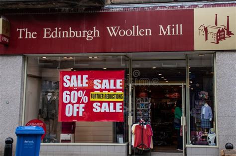 Edinburgh Woollen Mill Shop Front Editorial Photo - Image of wool, notice: 123897836