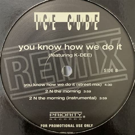 Ice Cube - You Know How We Do It (Remix) (12'') - FATMAN RECORDS