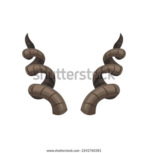 Horns Markhor Vector Illustrations Set Cartoon Stock Vector (Royalty Free) 2242760381 | Shutterstock