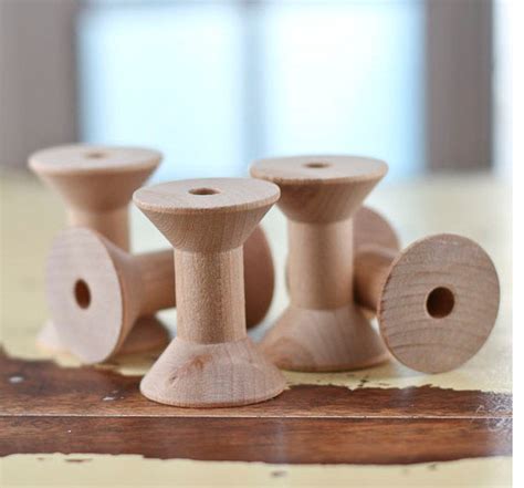 Large Wooden Spools set of 100 Natural Wood Thread Spools | Etsy