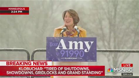 Amy Klobuchar enters the 2020 presidential race