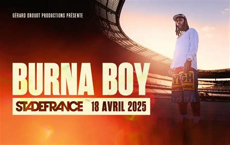 Burna Boy | VIP Tickets - April 18th 2025 | Stade de France