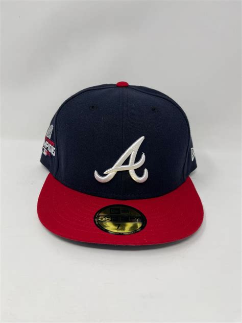 Atlanta Braves New Era 59Fifty Fitted Home 2021 World Series Patch Hat ...