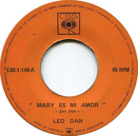 Leo Dan – Mary Es Mi Amor (1973, Vinyl) - Discogs