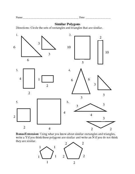 Find Missing Side Of Similar Figures Worksheet - Printable Calendars AT ...