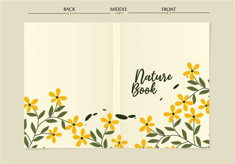 boho aesthetic book cover with hand drawn floral elements.Contemporary backgrounds.Design ...