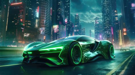 A 4K ultra HD wallpaper of a futuristic car with a transparent body ...