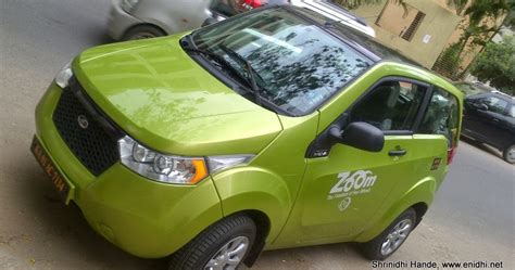 Mahindra Reva E2O electric car drive review - eNidhi India Travel Blog