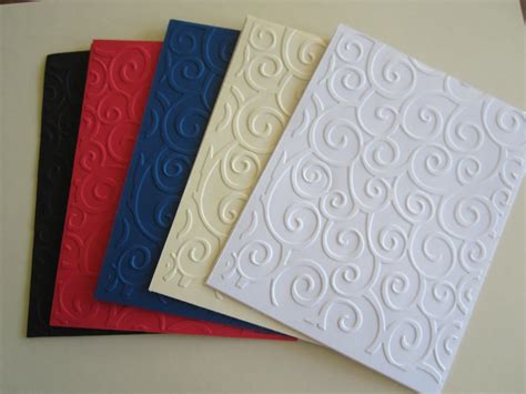 Elegant Swirl Embossed Card stock Paper by suppliesoplenty on Etsy