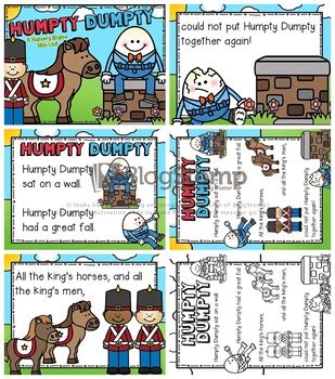 Humpty Dumpty Nursery Rhyme Set by Kindergarten Lifestyle | TpT