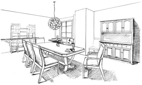 best dining room coloring page