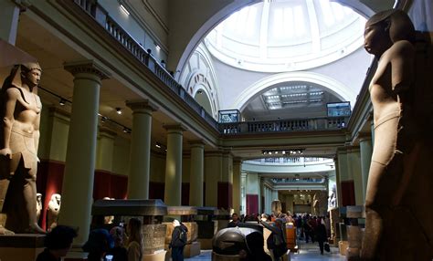 Cairo Egypt- March 18 2023 Inside The Egyptian Museum in Cairo ...