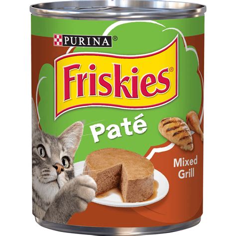 Friskies Pate Wet Cat Food, Pate Mixed Grill, 13 oz. Can - Walmart.com ...