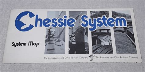 1973 CHESSIE SYSTEM RAILROAD MAP | #4611831960