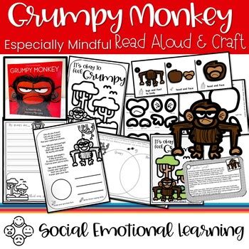 Grumpy Monkey Book Activities by Especially Mindful Teaching | TpT