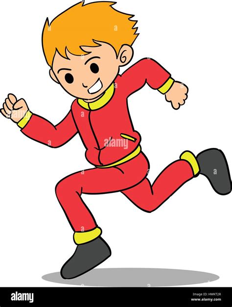 Boy running character style design Stock Vector Image & Art - Alamy