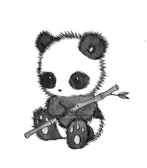 Panda holding a bamboo stick drawing | Art Time | Pinterest | Pandas, We Heart It and Bamboo