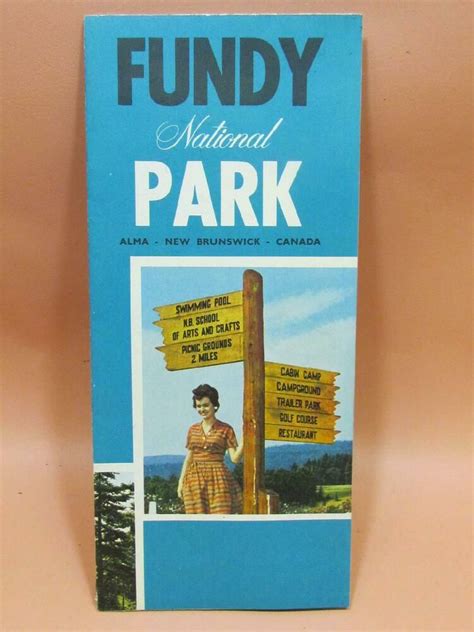 1963 Maritimes Fundy National Park Alma New Brunswick Canada Brochure/ Map | eBay in 2022 ...