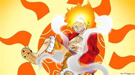 Luffy Gear 5 Sun God - One Piece 4K wallpaper download