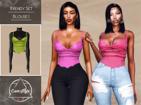 The Sims Resource - Trendy Tops Set - Blouse I