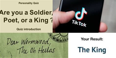 TikTok: The Soldier, Poet or King quiz - Explained