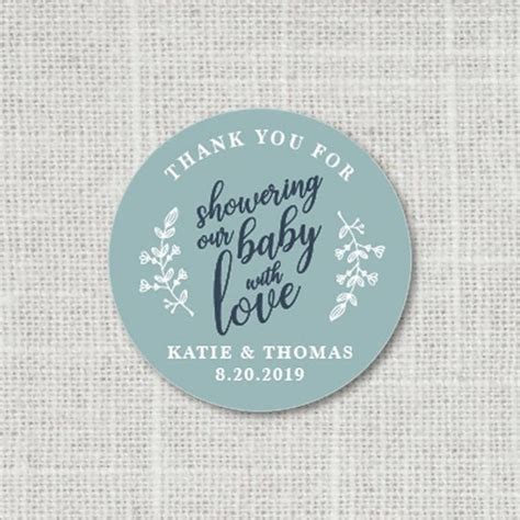 Baby Shower Stickers Thank You Stickers Baby Shower Favor | Etsy