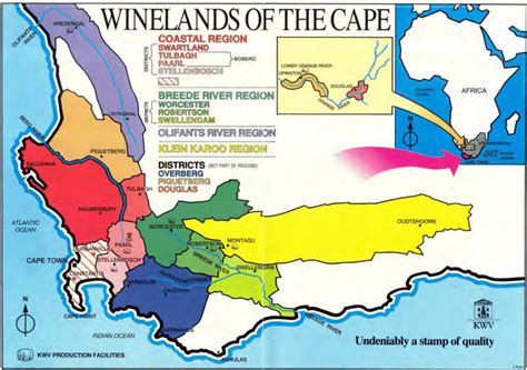 1: Map of South African wine regions (Image: KWV) | Download Scientific Diagram