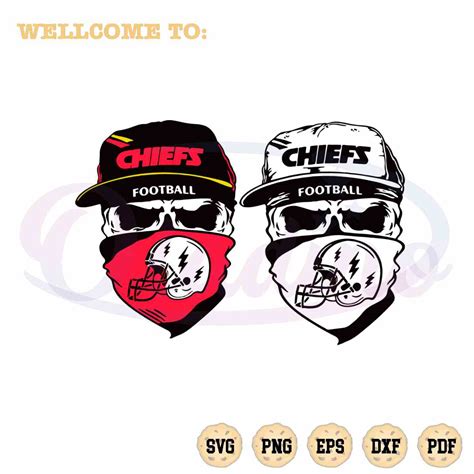 Chiefs Football Players SVG NFL Team Graphic Design Cutting File