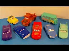 2006 DISNEY PIXAR CARS SET OF 8 McDONALD'S HAPPY MEAL MOVIE TOY'S VIDEO REVIEW - YouTube