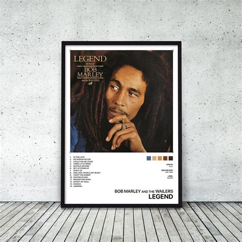 Bob Marley Legend Album Cover Art Poster Print Music Wall | Etsy