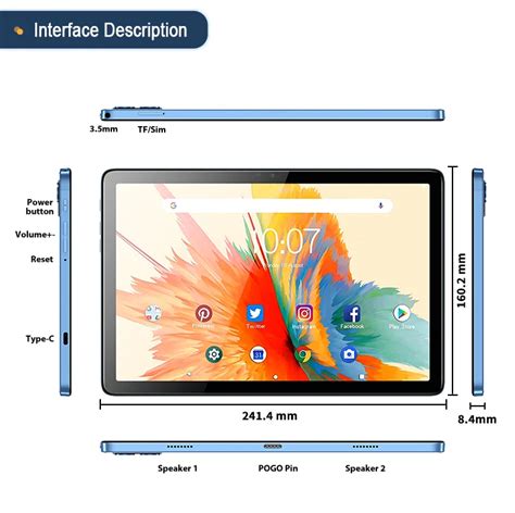 10.1 Inch Android Panel Android Tablet Slim Pc Tablet With Keyboard ...