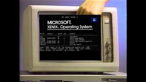 Microsoft’s forgotten UNIX operating system: Xenix #VintageComputing # ...