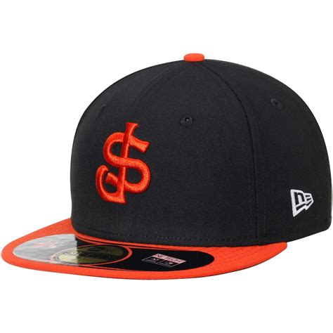 New Era San Jose Giants Black/Orange Authentic 59FIFTY Fitted Hat