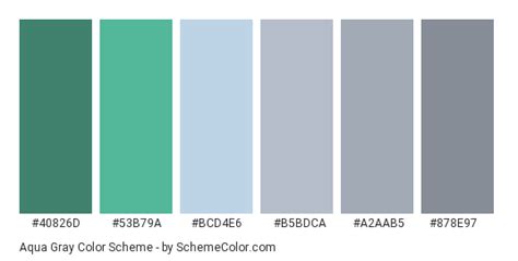 Aqua Gray Color Scheme » Aqua | Grey color scheme, Grey color palette ...