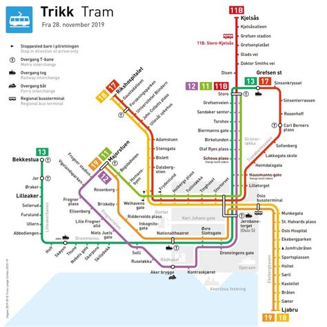 Oslo Tram Map PDF File download a printable image File official website ...